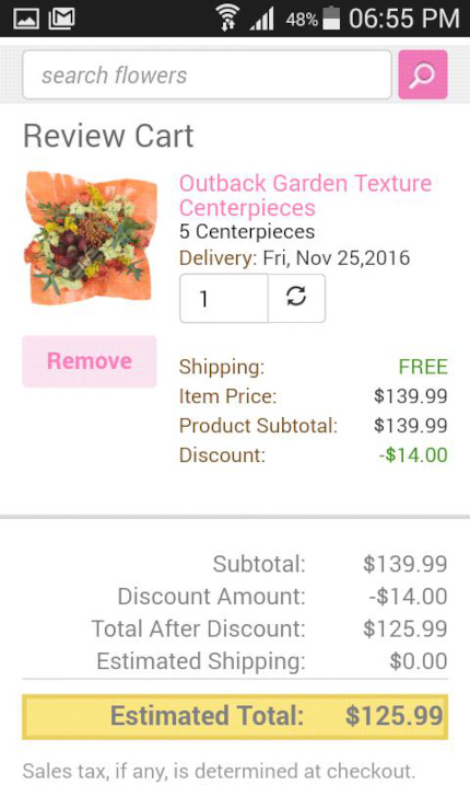 fiftyflowers shopping cart